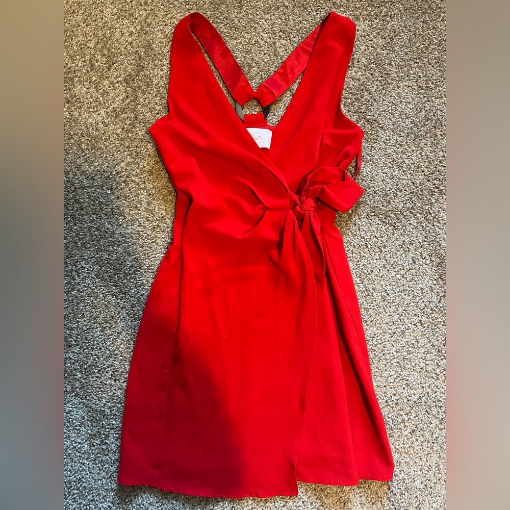 Blush Boutique Red Wrap Dress